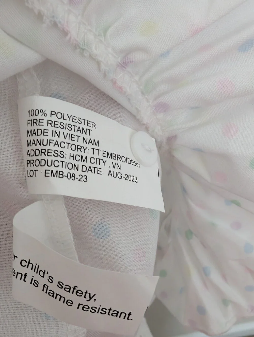 NWT Sweet Dreams Confetti Dot Gown For Girls Size 5